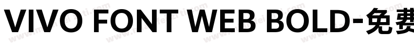 VIVO FONT WEB BOLD字体转换